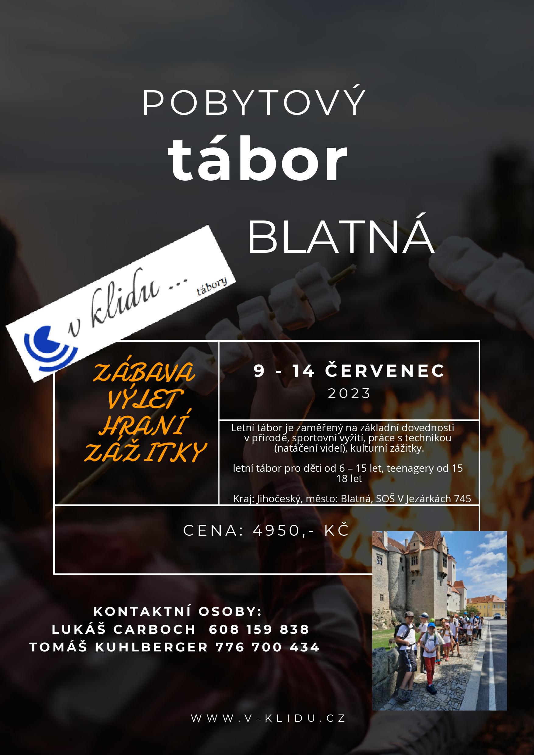 Nabídka táboru v Blatné