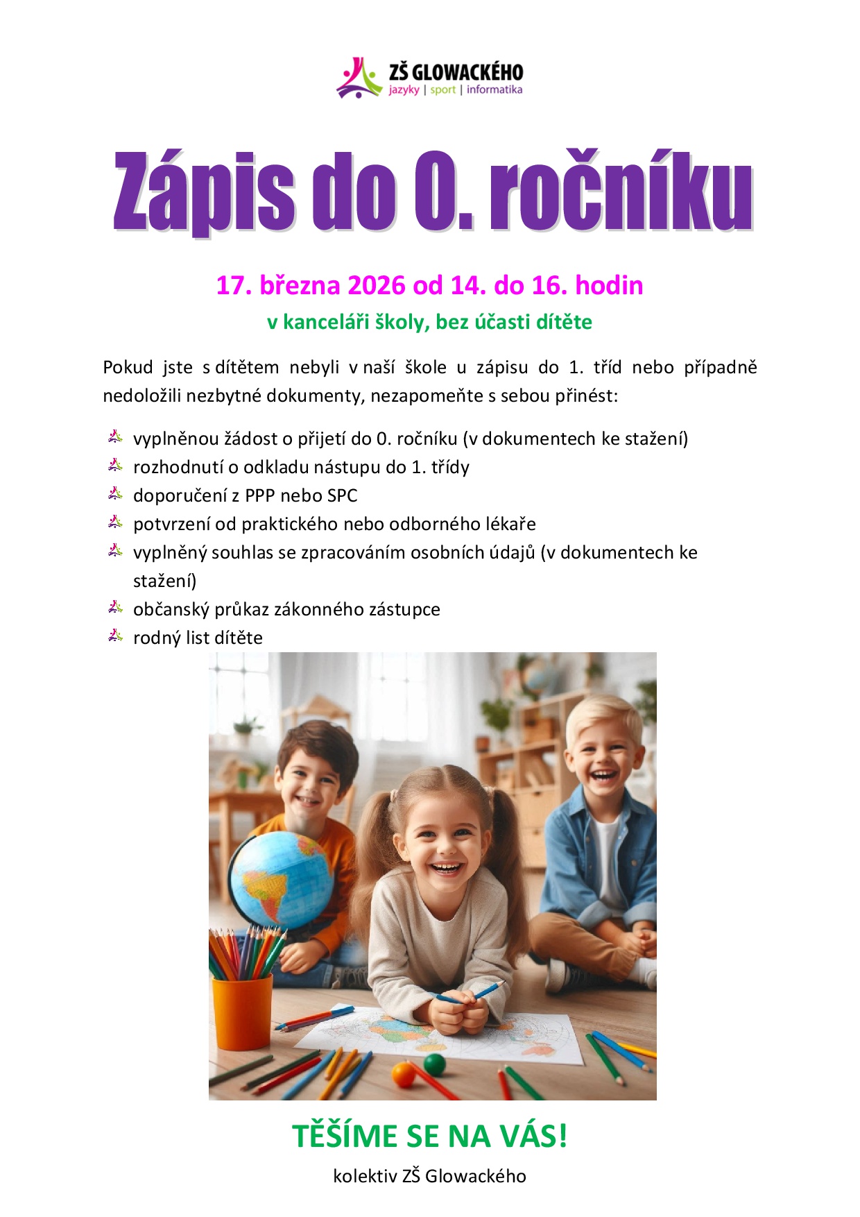 Zápis do 0. ročníku 2026/2027